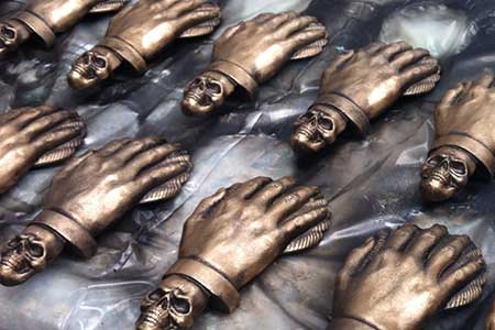 Metal cast sculpture